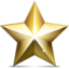 Golden star icon 64x64